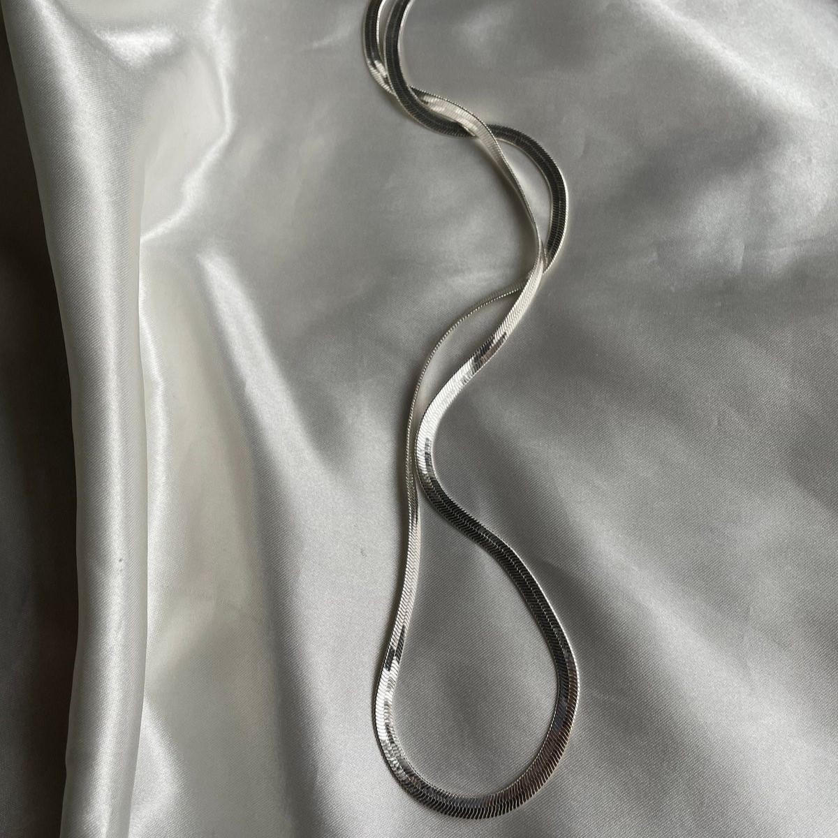 chain1 Men’s 925 Sterling Silver Italian Herringbone Chain - Image 1