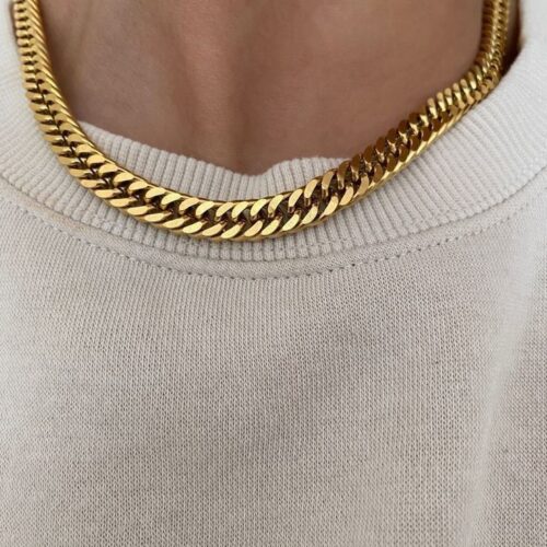 Gold-Plated Miami Cuban Link Chain – Heavyweight 10mm Curb Choker