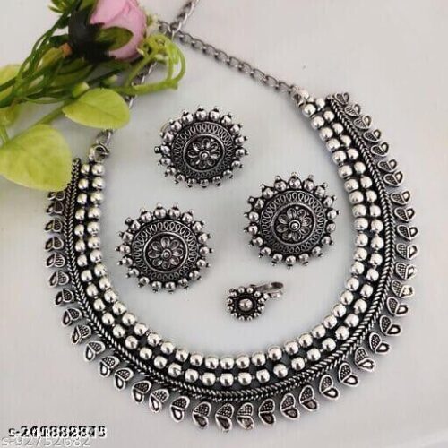 Utsav Antique Teardrop Choker with adjustable Dori