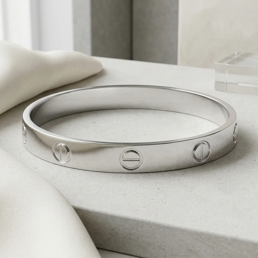 cat Cartier Men Silver Kada - Image 1