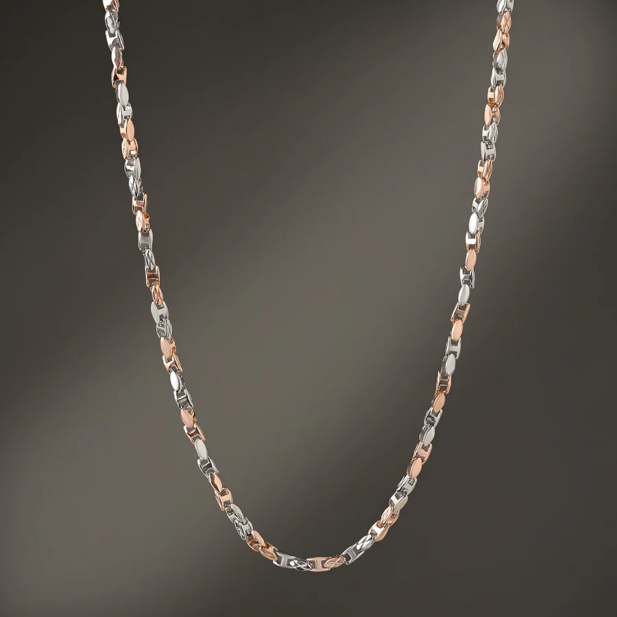 j29 DualTone Link Silver Chain - Image 1