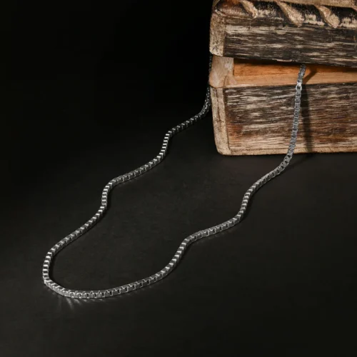 Box Link Silver Chain