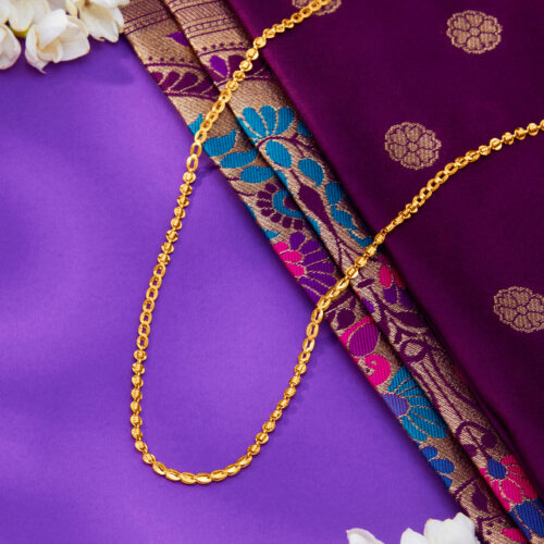 Modern Subtlety Yellow Gold Chain