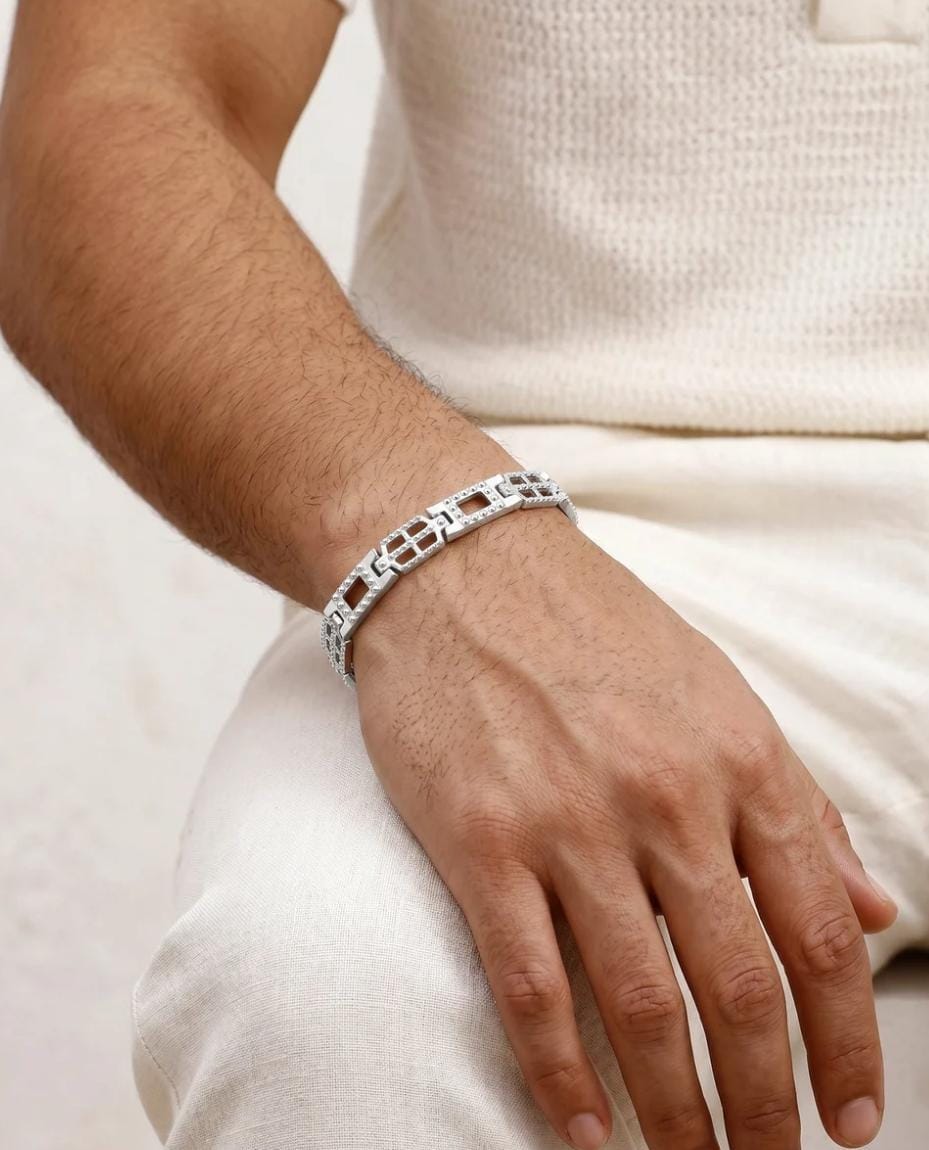 WhatsApp Image 2026-08-19 at 00.54.37 Silver Supremo Bracelet For Him Made With Pure 925 Silver - Image 1